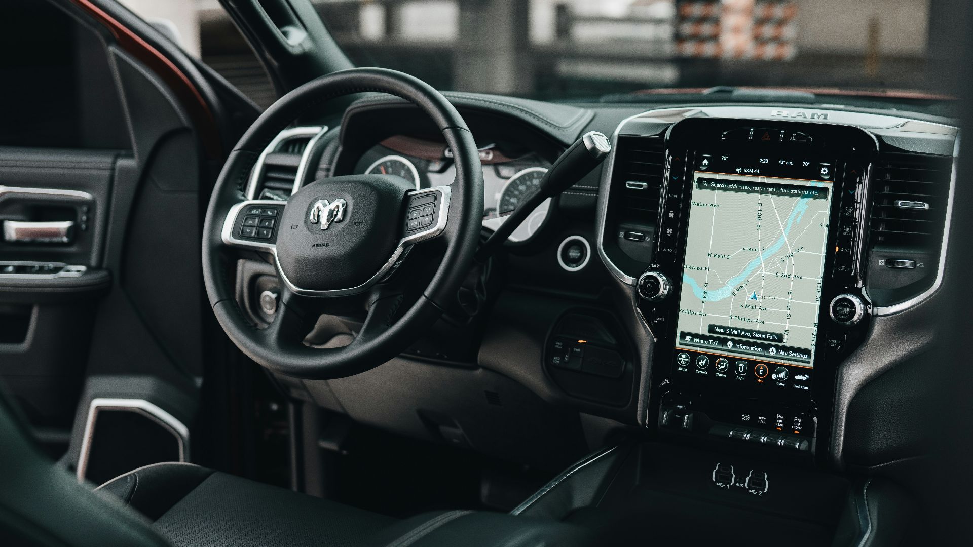 Objets de valeur dans voiture