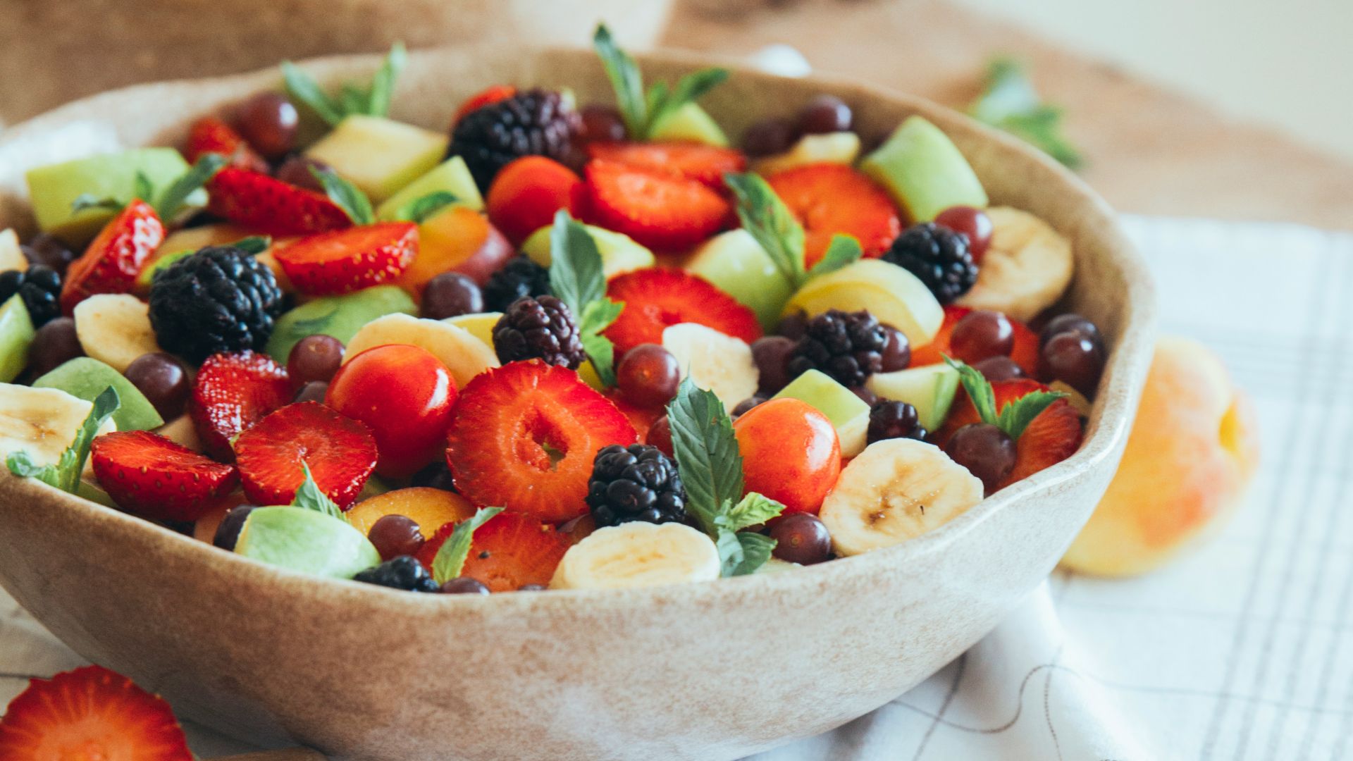 3. Salade de fruits à la menthe