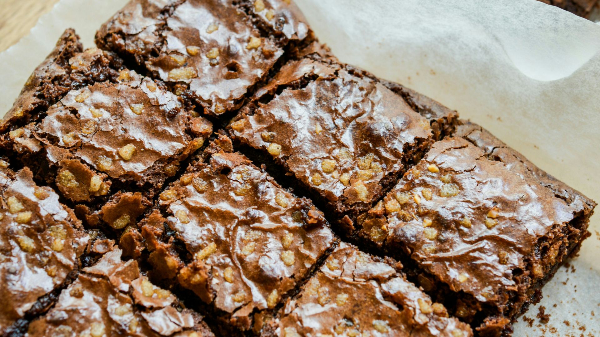 2. Brownies fondants cuits sur une plaque