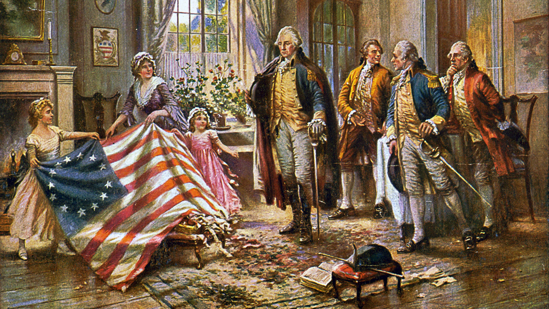 5. Betsy Ross conçoit le premier drapeau américain