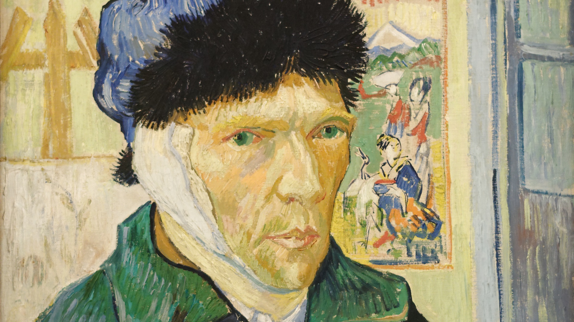 14. Vincent van Gogh se coupant l'oreille entière