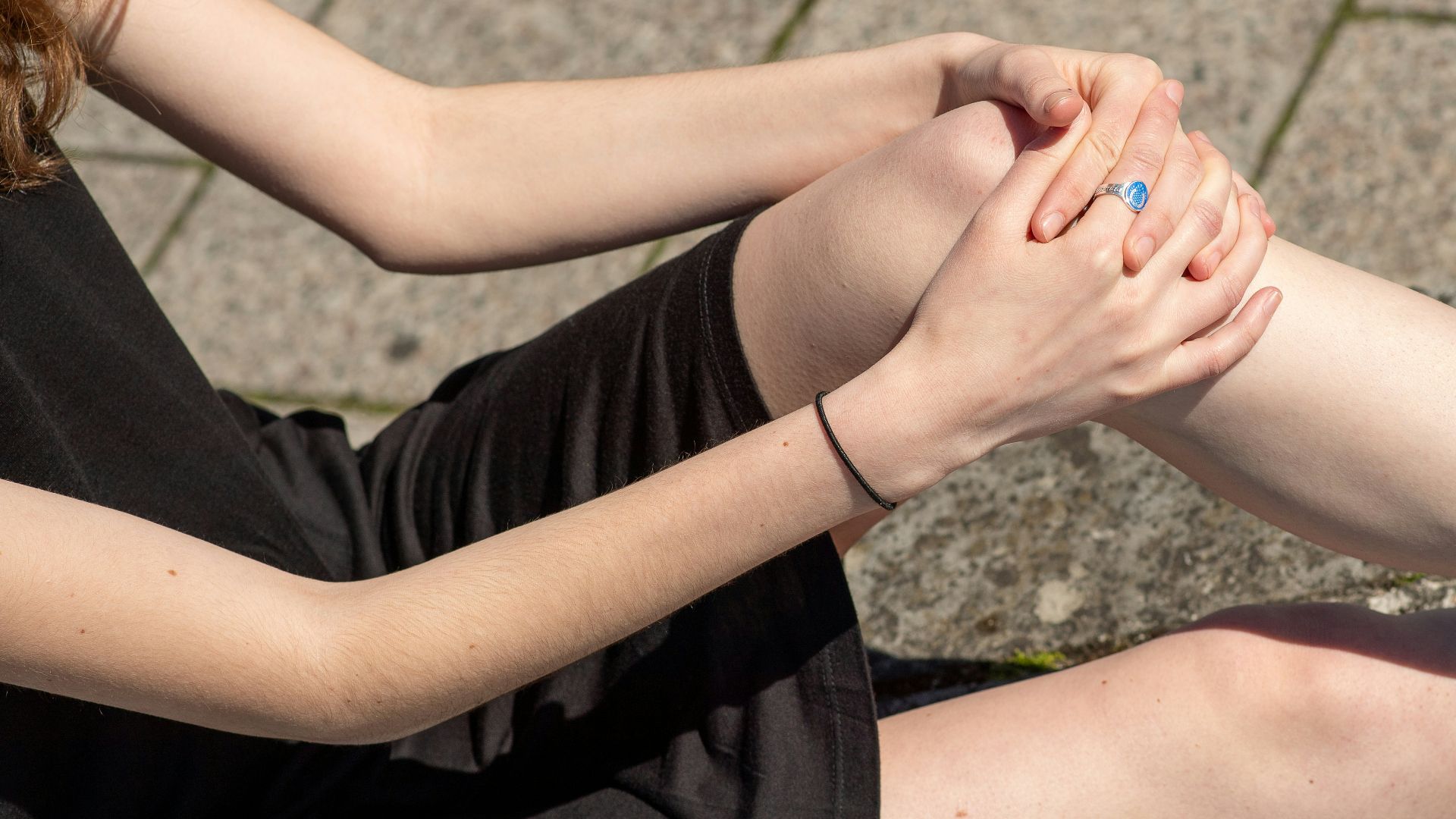 8. Posture des genoux contre la poitrine