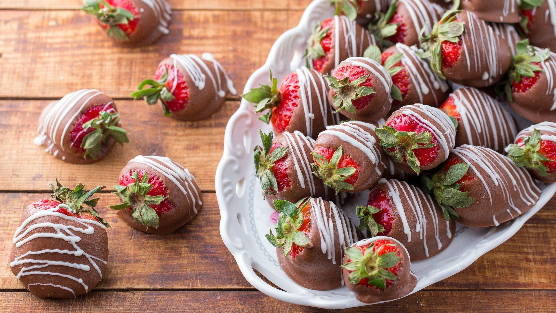 9. Fraises enrobées de chocolat