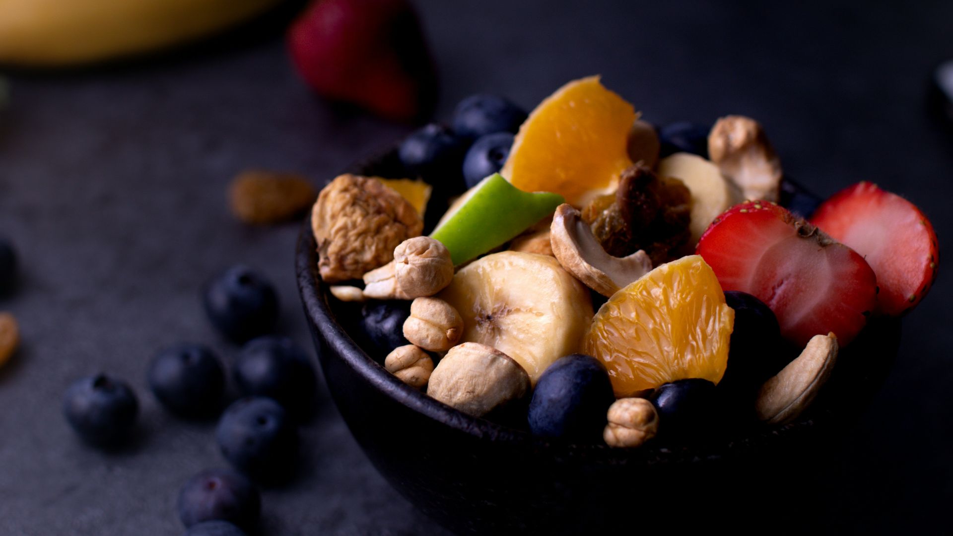 20. Noix grillées et fruits frais