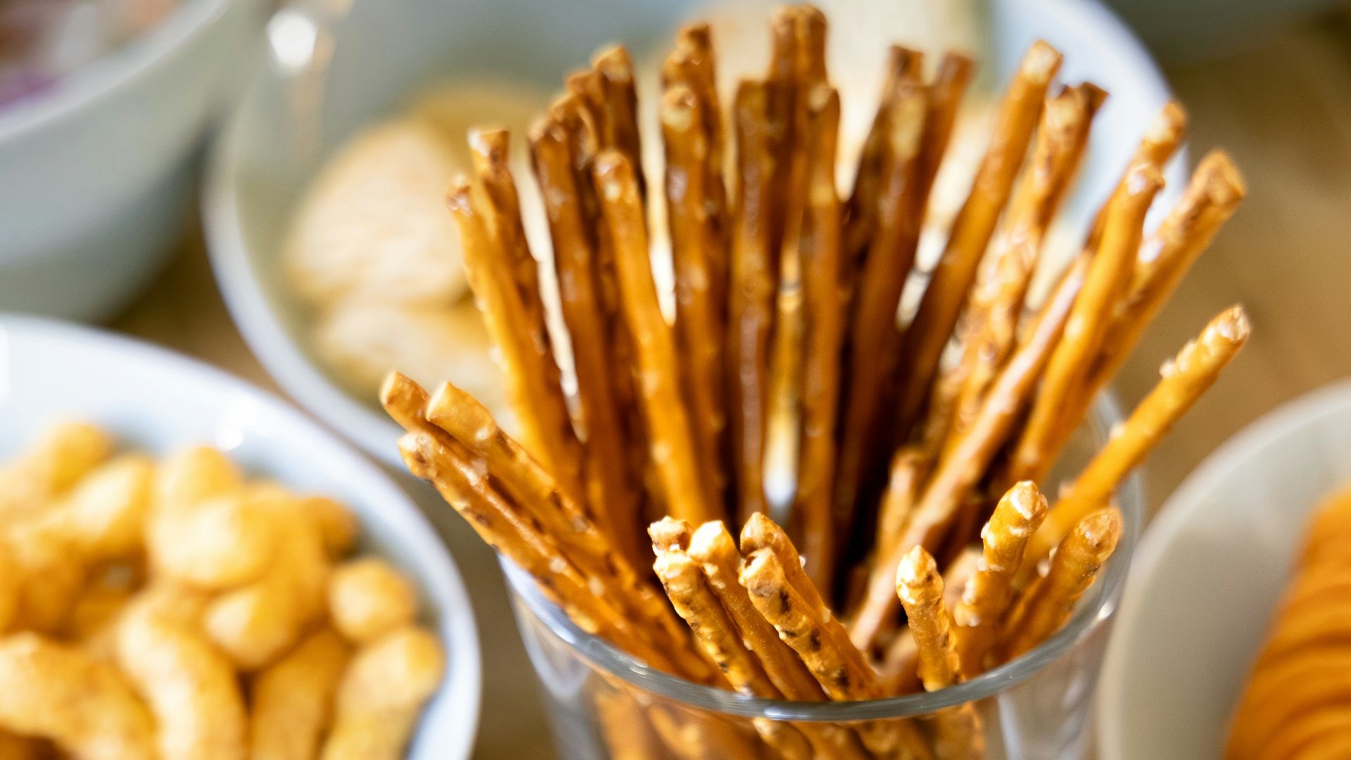 5. Chips, bretzels et crackers