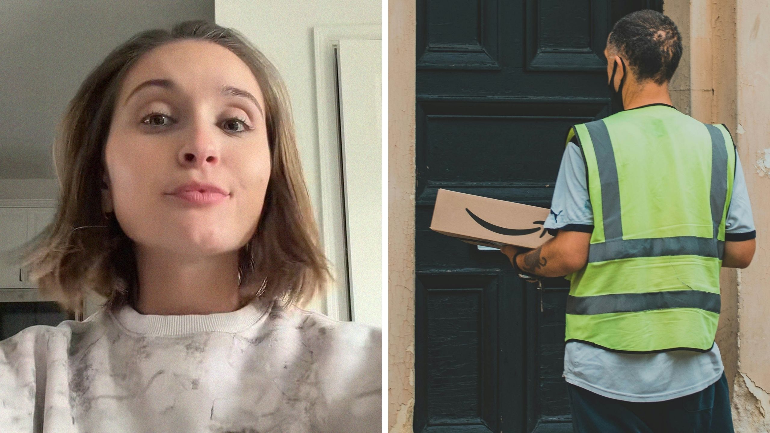 Amazon driver sends woman a photo of the package. She notices something unhinged about the picture: ‘I did NOT see that coming’