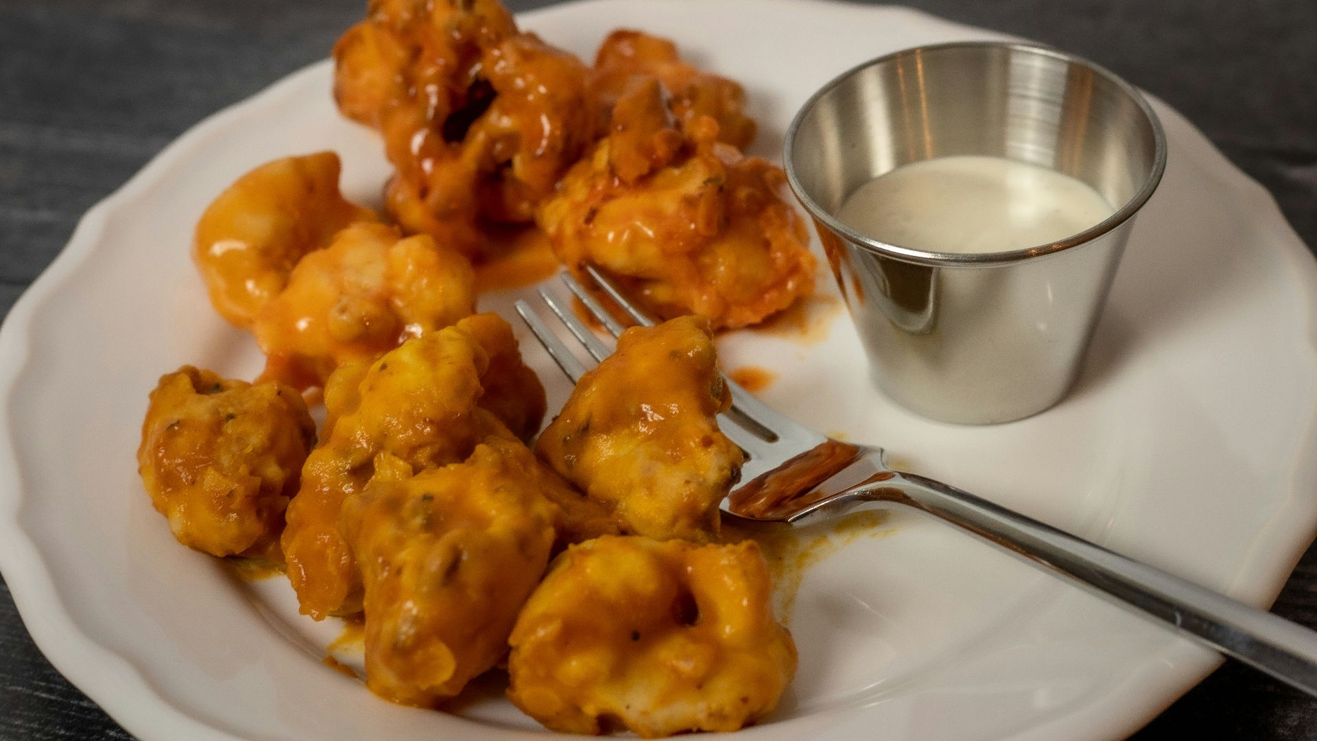 10. Bouchées de chou-fleur à la sauce Buffalo