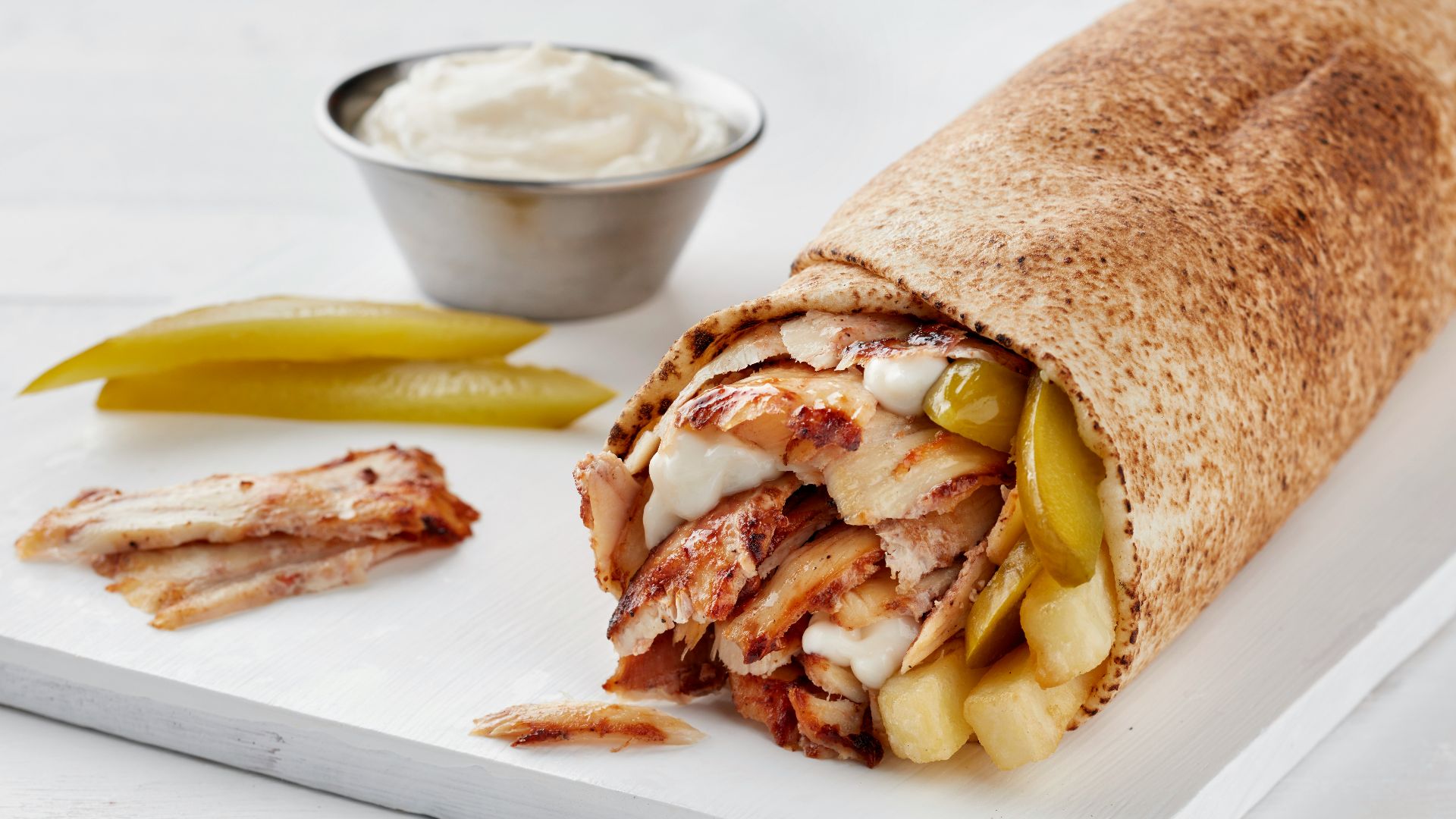 11. Mini-pitas au souvlaki de poulet
