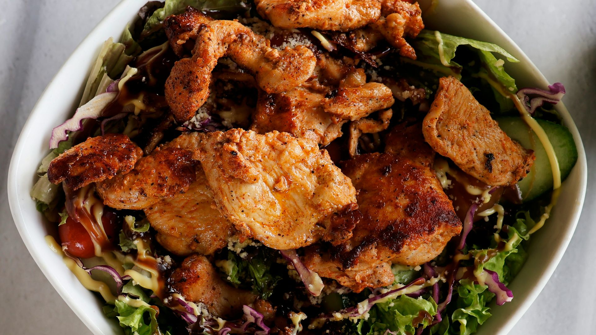 16. Bol de shawarma au poulet