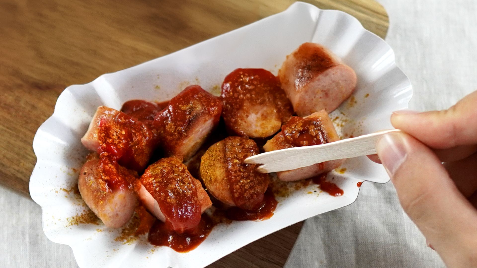 17. La currywurst allemande