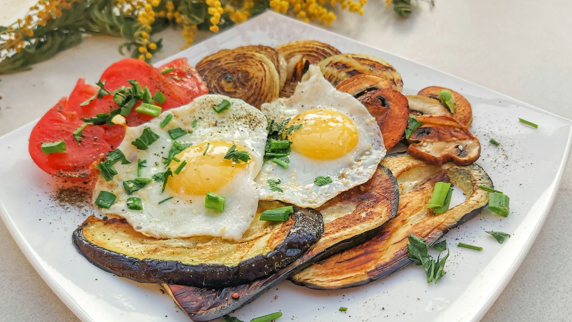 11. Œufs aux légumes