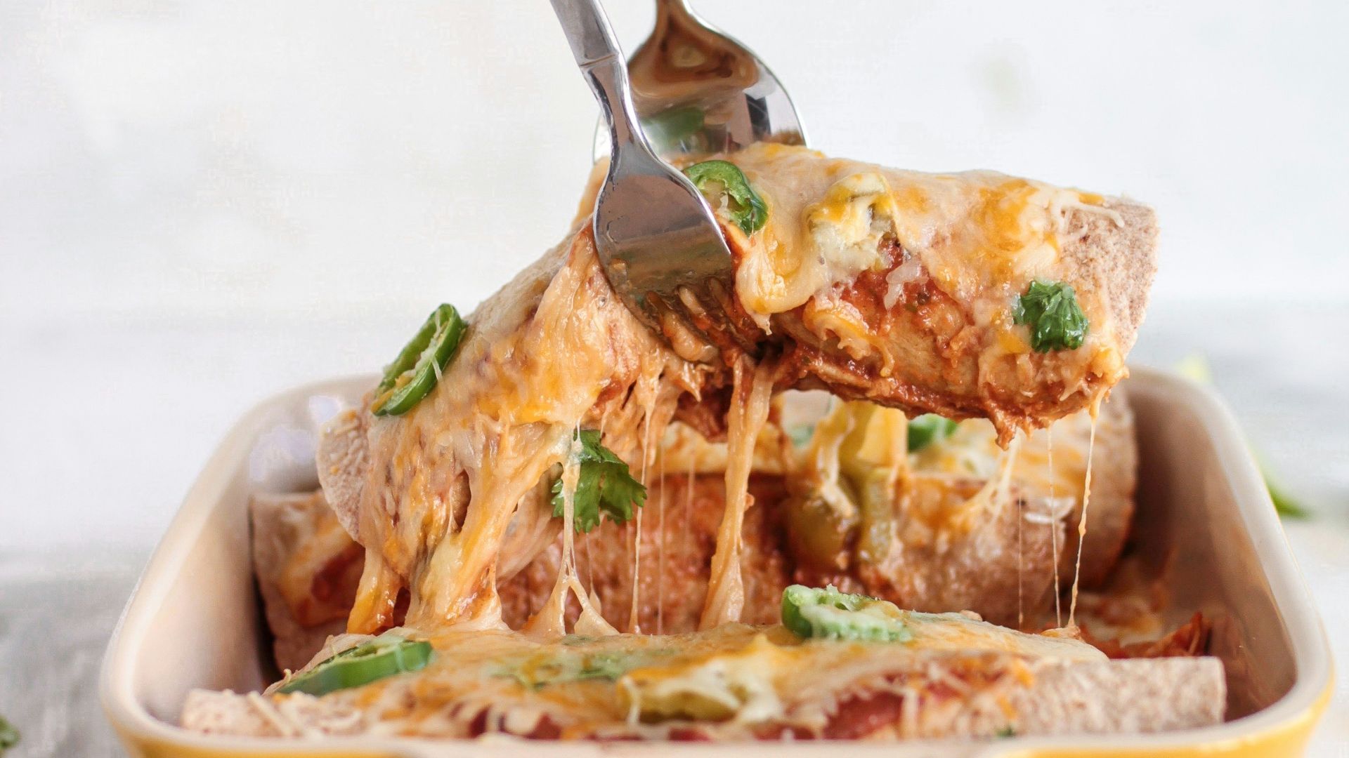7. Enchiladas crémeuses au poulet