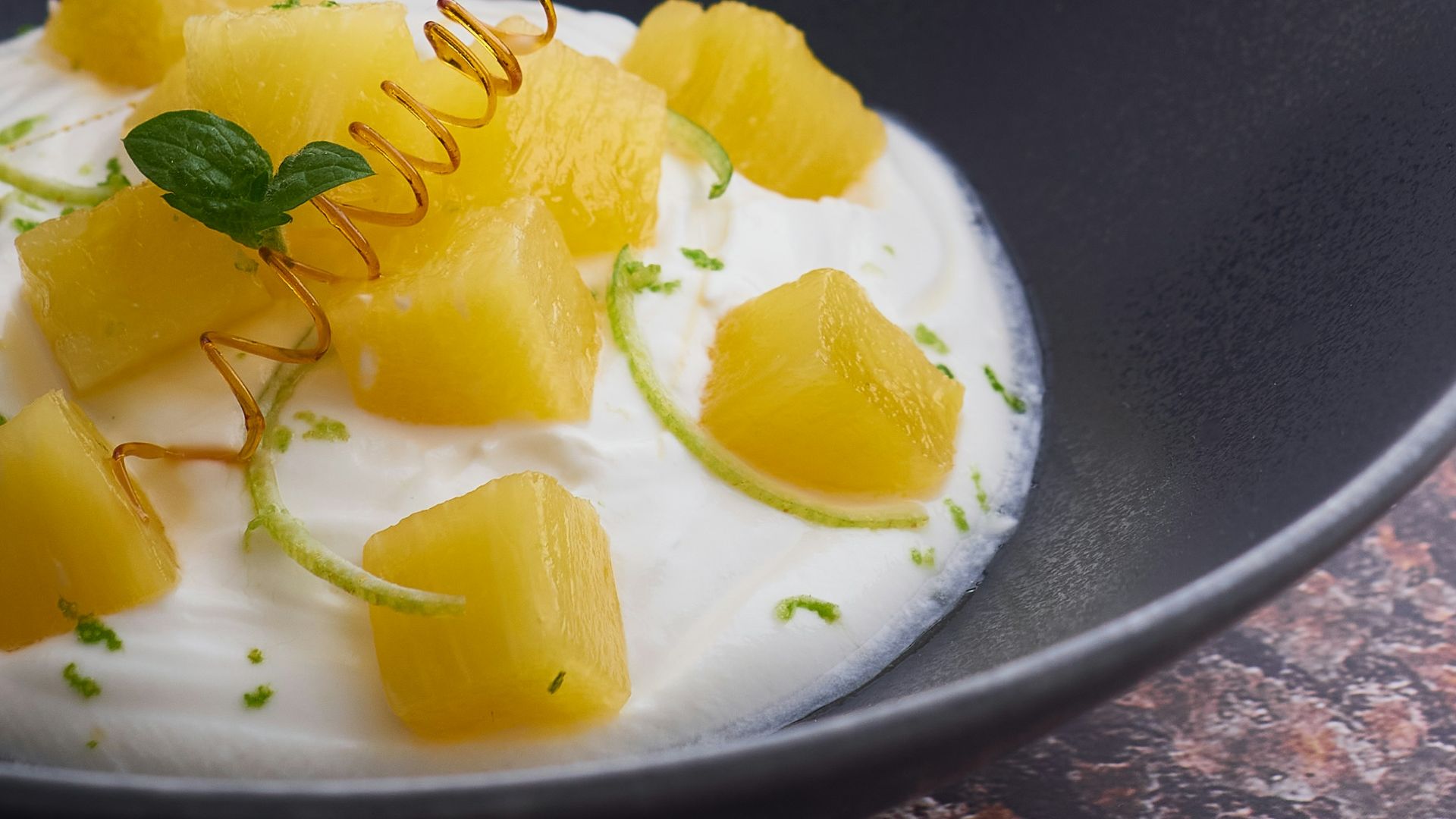 4. Fromage blanc à l'ananas