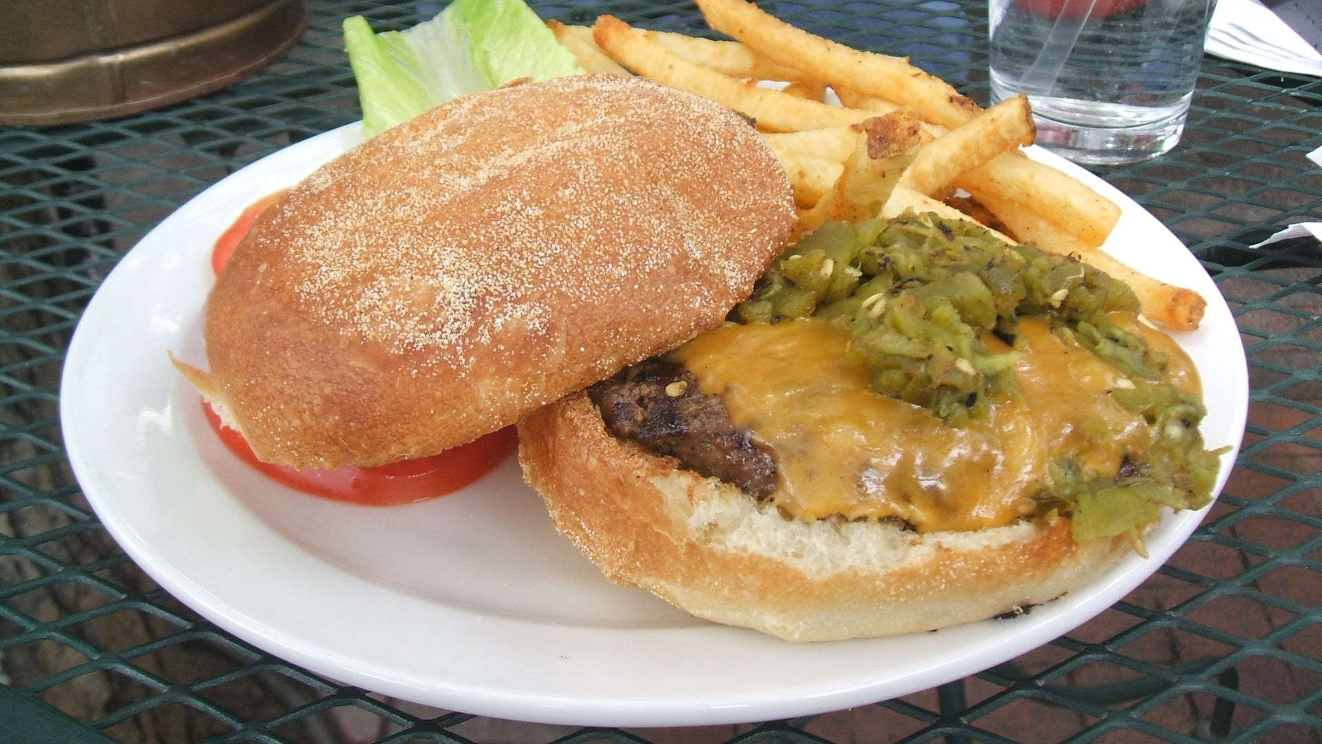 1. Cheeseburgers au piment vert au Nouveau-Mexique