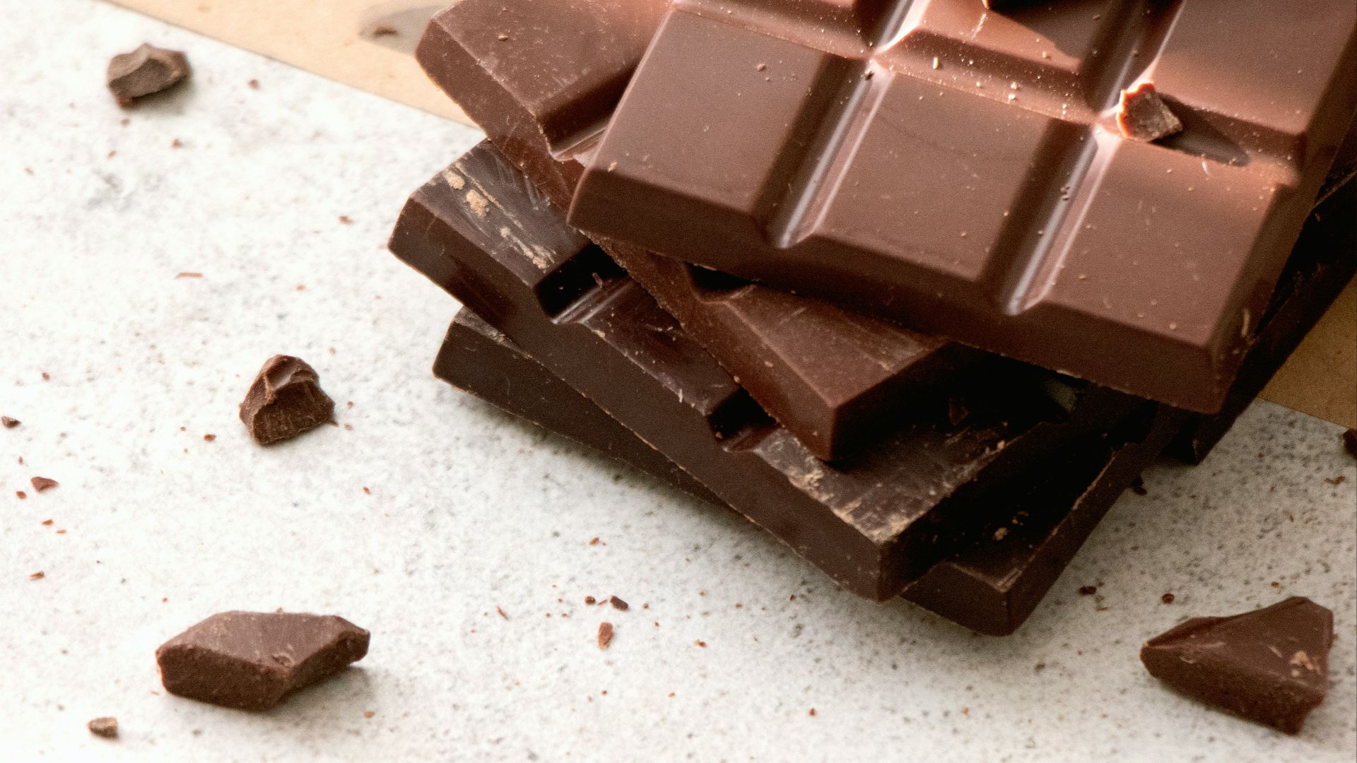 10. Carrés au chocolat noir