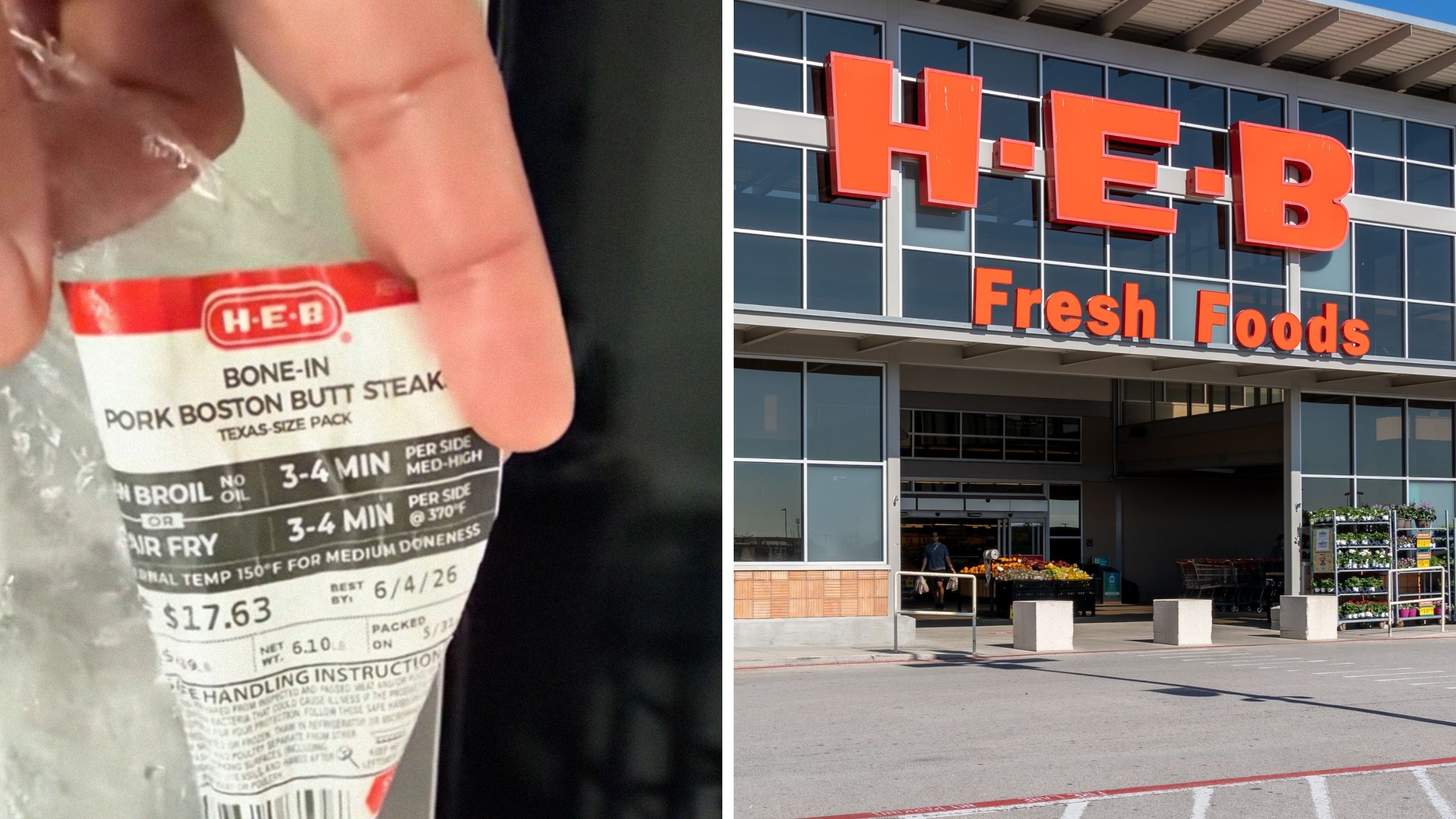 Texas man buys H-E-B pork shoulder. He notices something off inside the meat:’ is this normal?‘