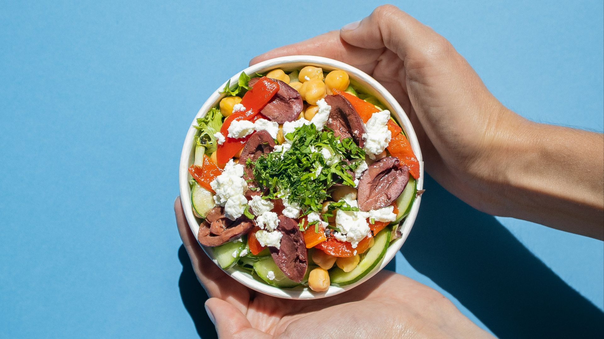 7. Salade grecque aux pois chiches