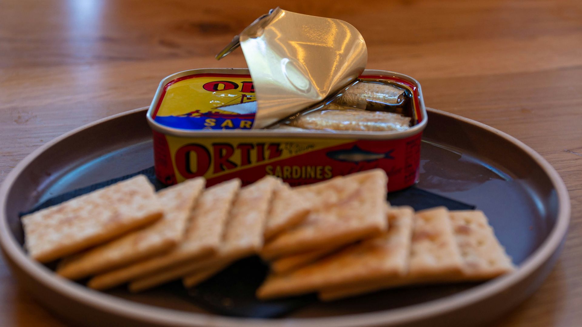 8. Sardines sur des crackers