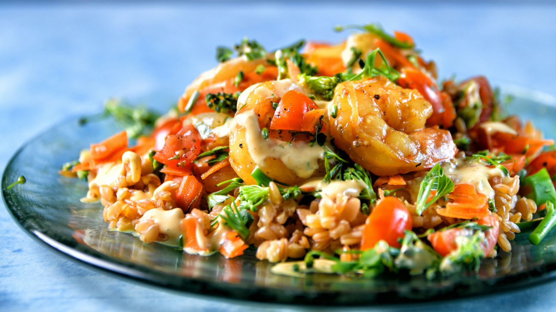 12. Sauté de crevettes et de légumes