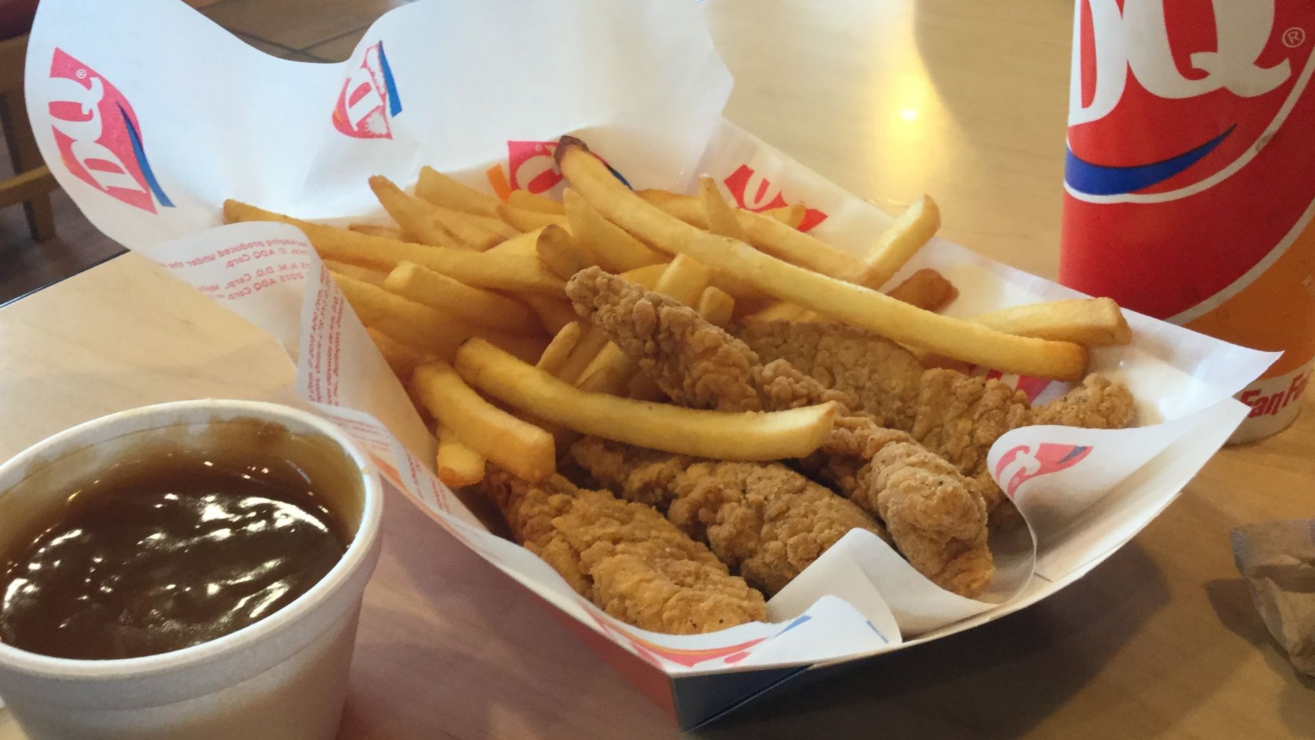 3. Panier de lanières de poulet Dairy Queen