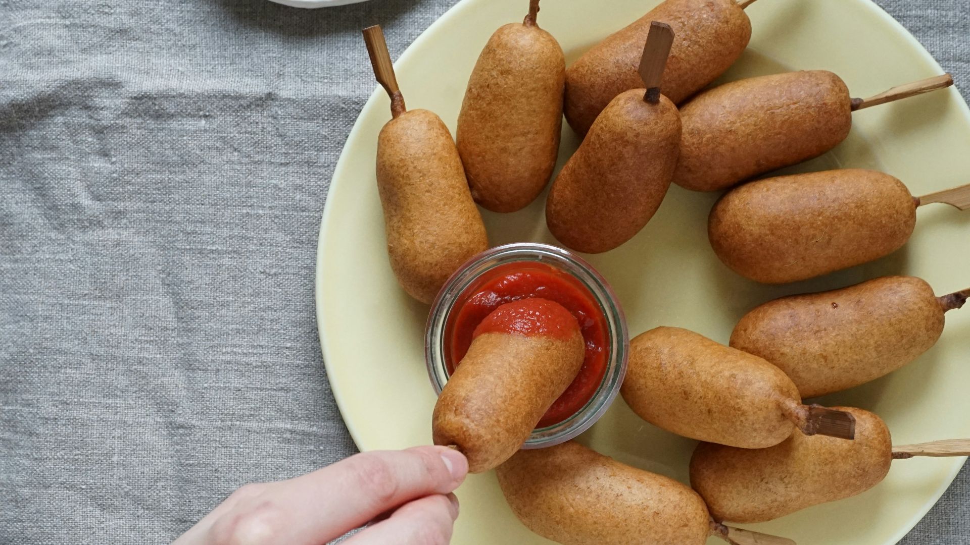 4. Mini corn dogs