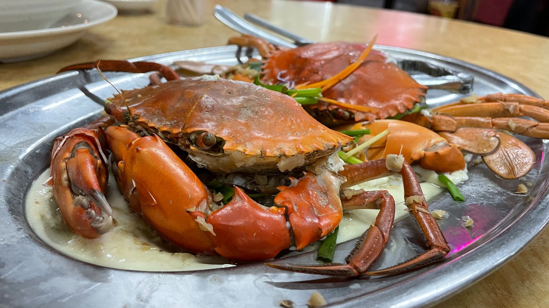 16. Crabes cuits à la vapeur