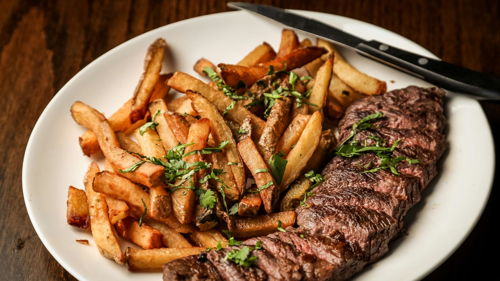 3. Steak et frites croustillantes