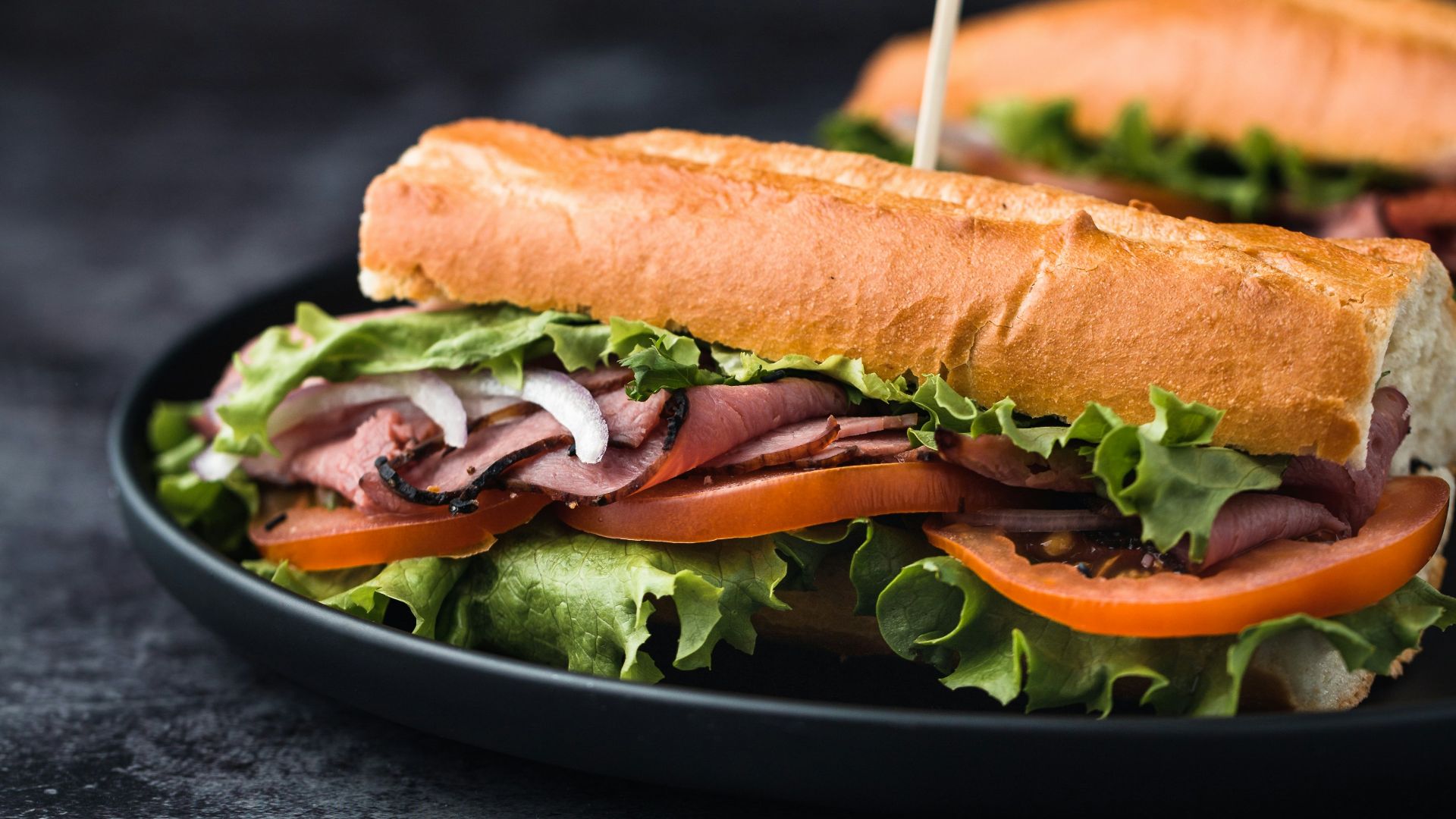 18. Sub sandwich avec des légumes en plus
