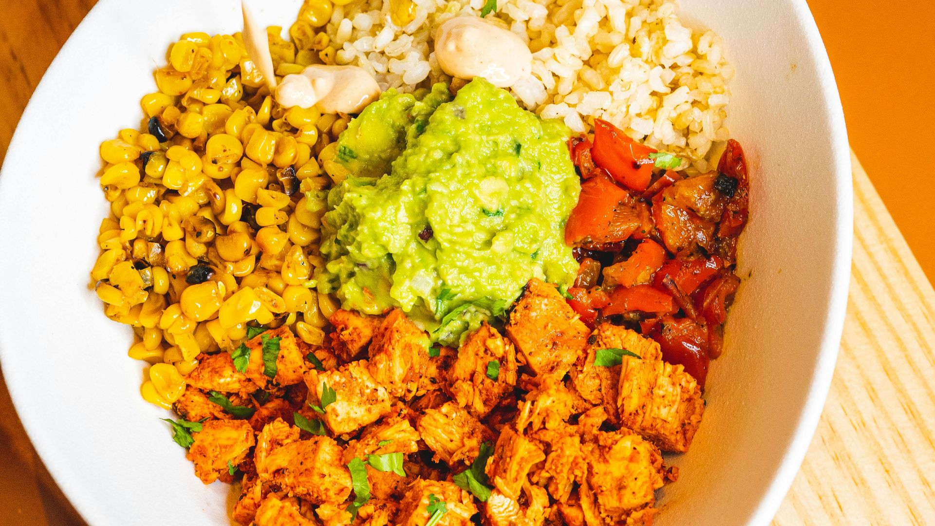 20. Bols de burrito au poulet