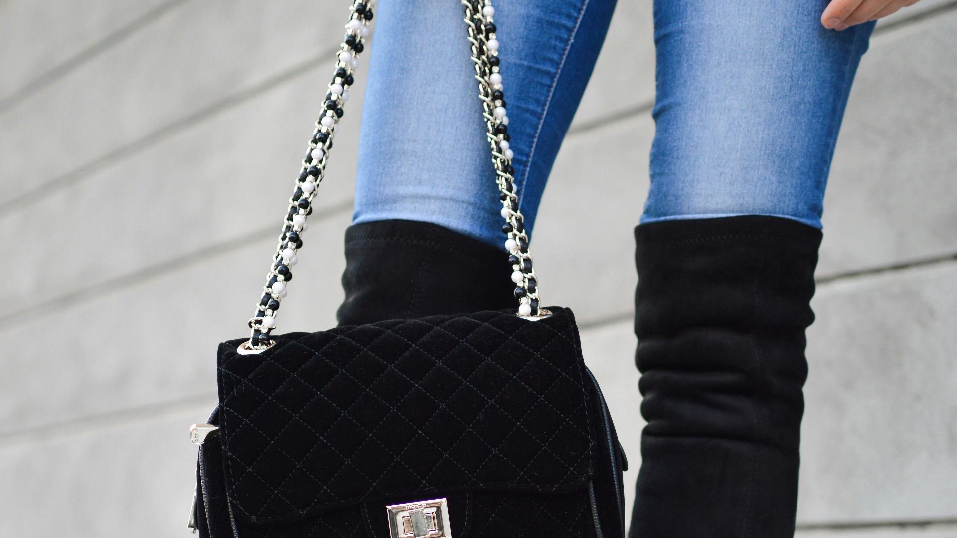 Jean skinny et bottes hautes