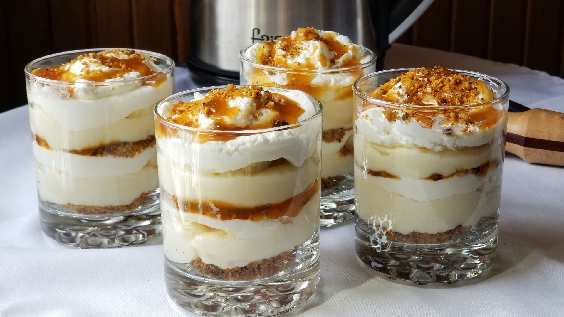 7. Petits pots de pudding à la banane