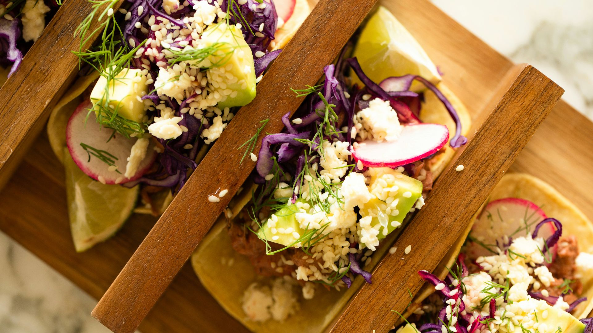 4. Tacos au poisson accompagnés d'une salade de chou