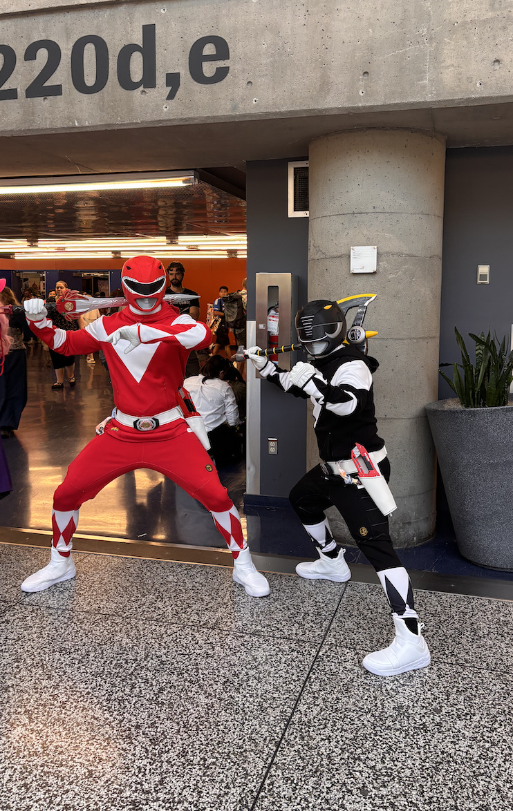 Red and Black Power Rangers