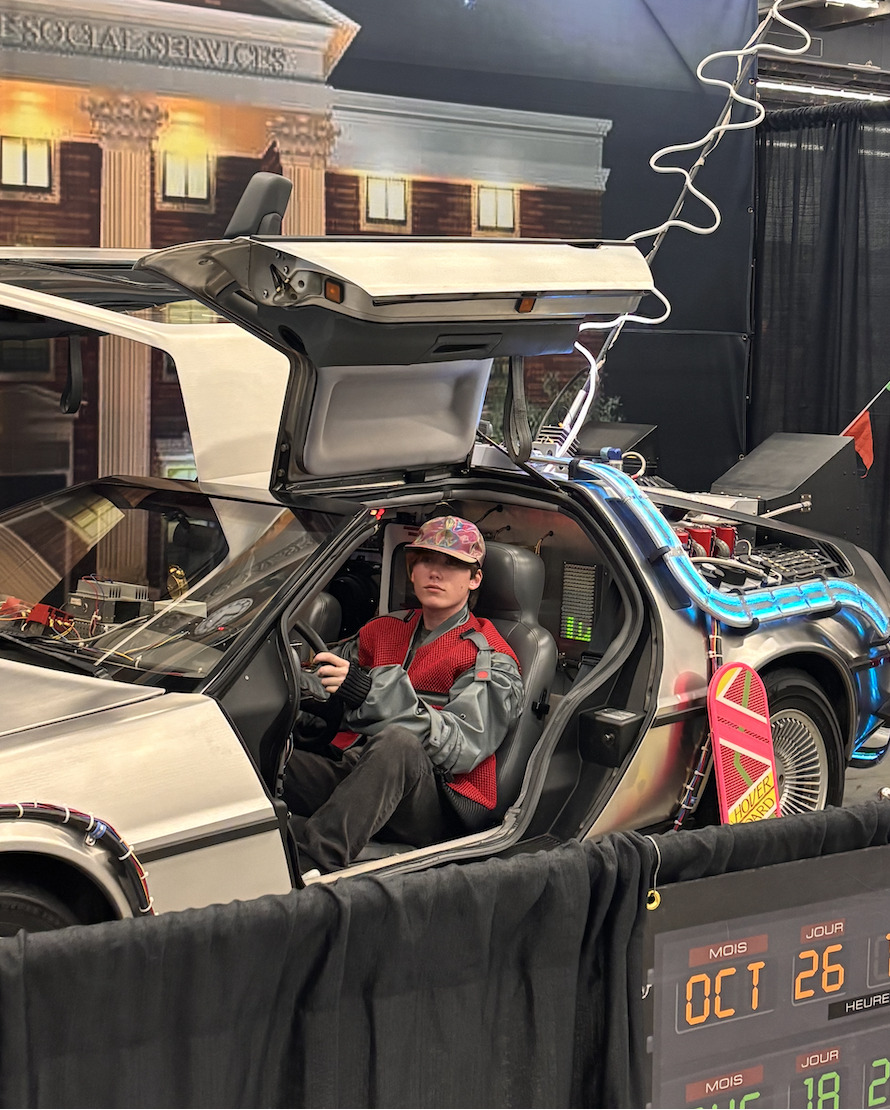 Marty McFly and the DeLorean (Back to the Future)