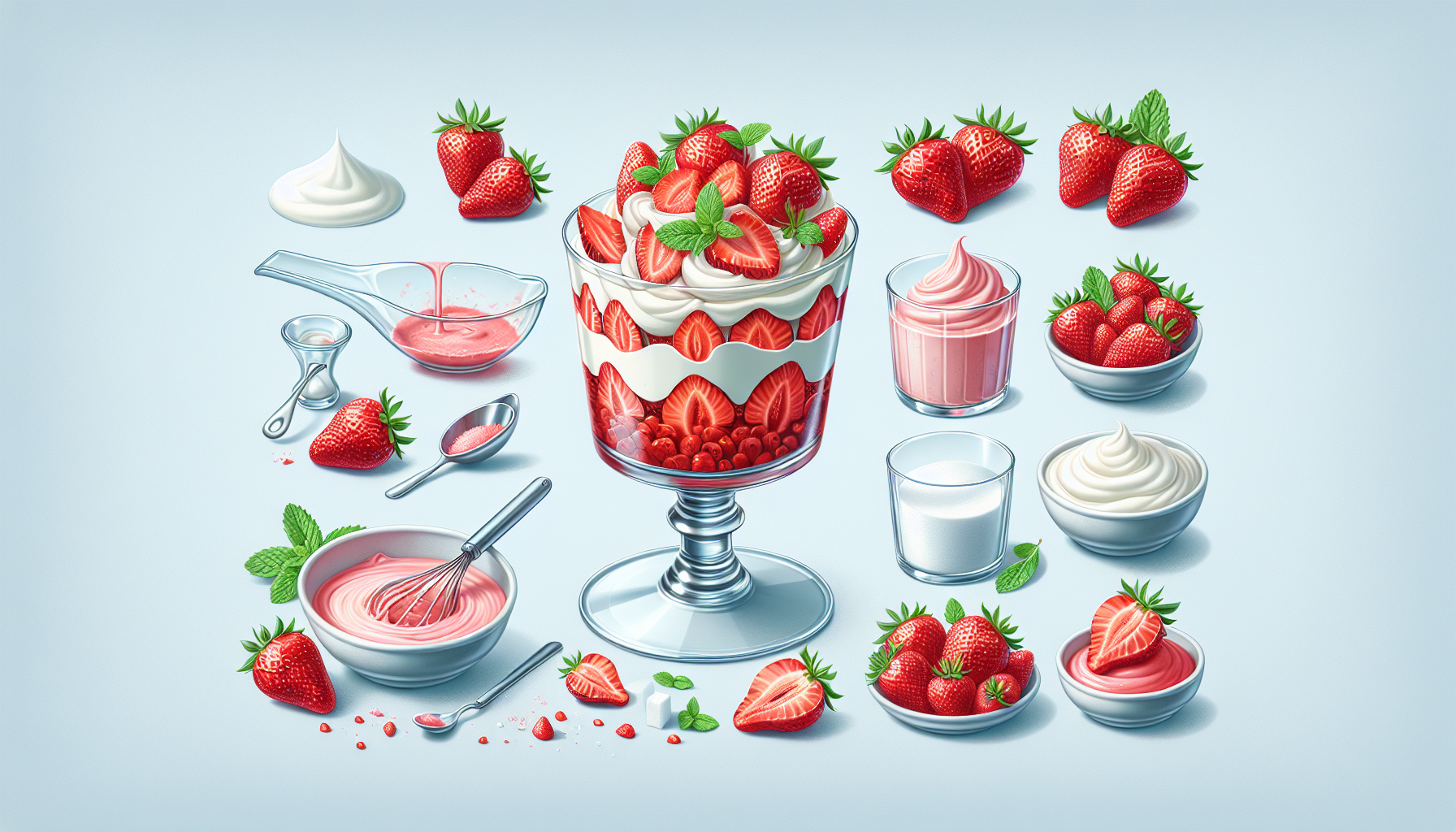 Mousse aux fraises express