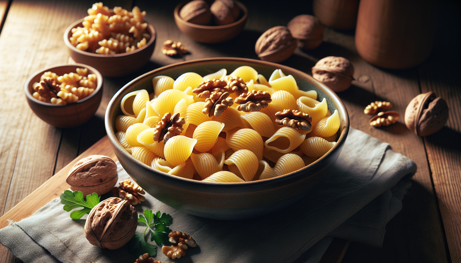 Conchiglies with Walnuts