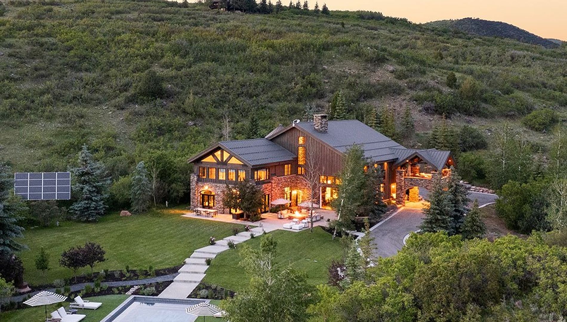 Aerial view of the estate
