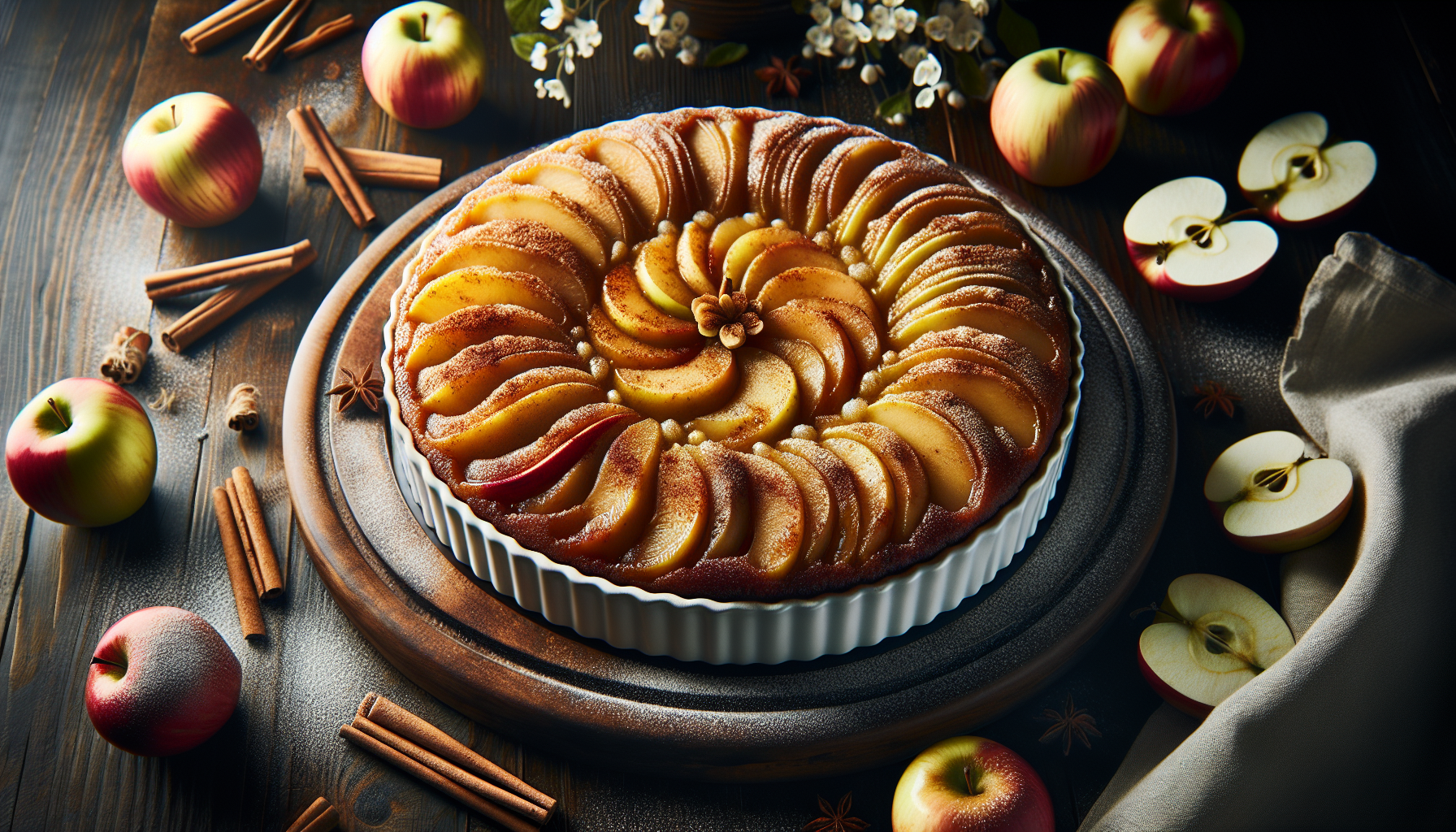 Gâteau renversé aux pommes