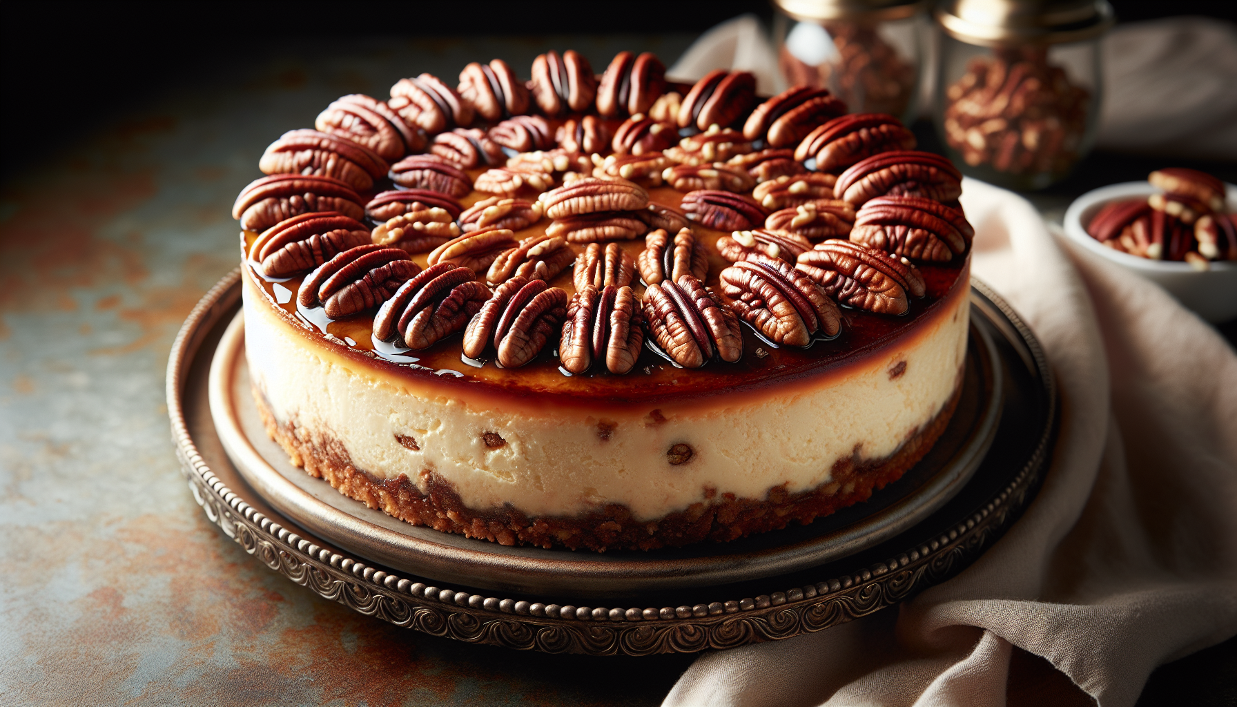 Gâteau suprême au fromage et aux pacanes