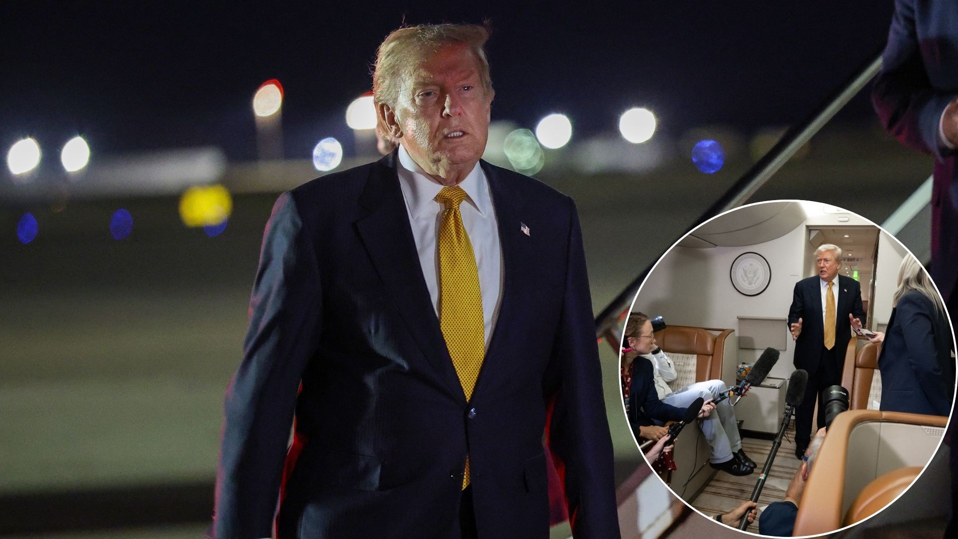 Trump Warns Reporters: «If I Go, You Go» as Iran Threat Forces Plane Change