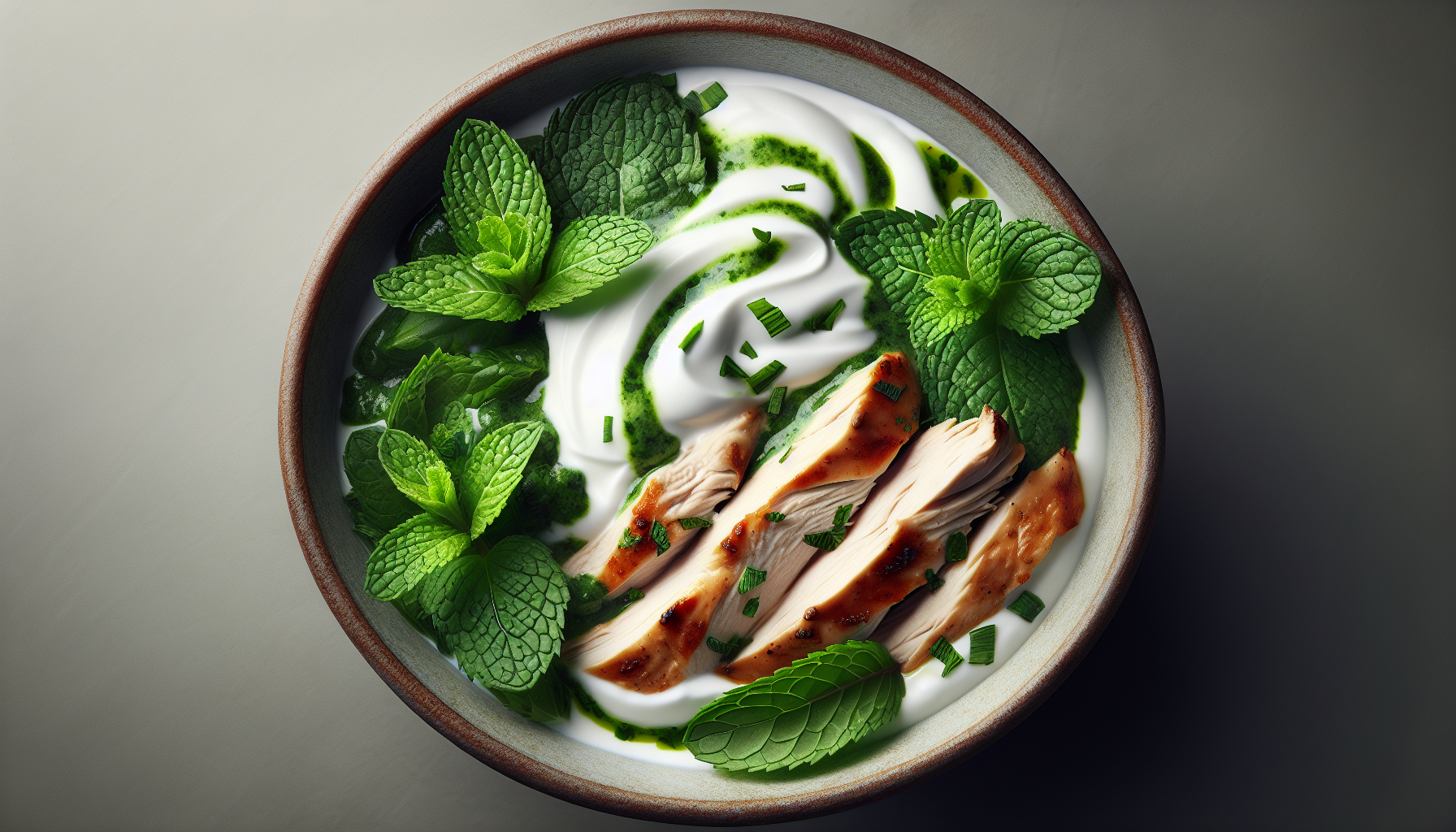 Poulet au yogourt et à la menthe