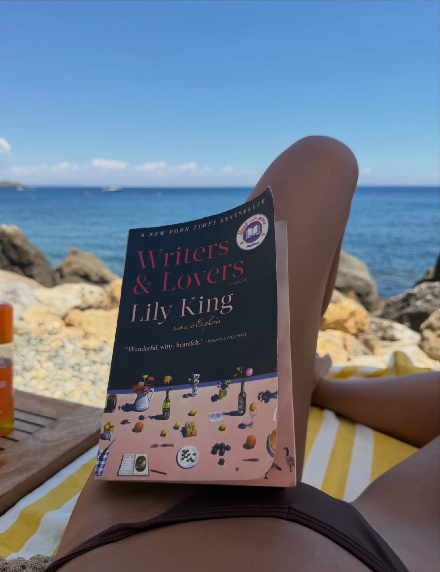 Lecture face à la mer