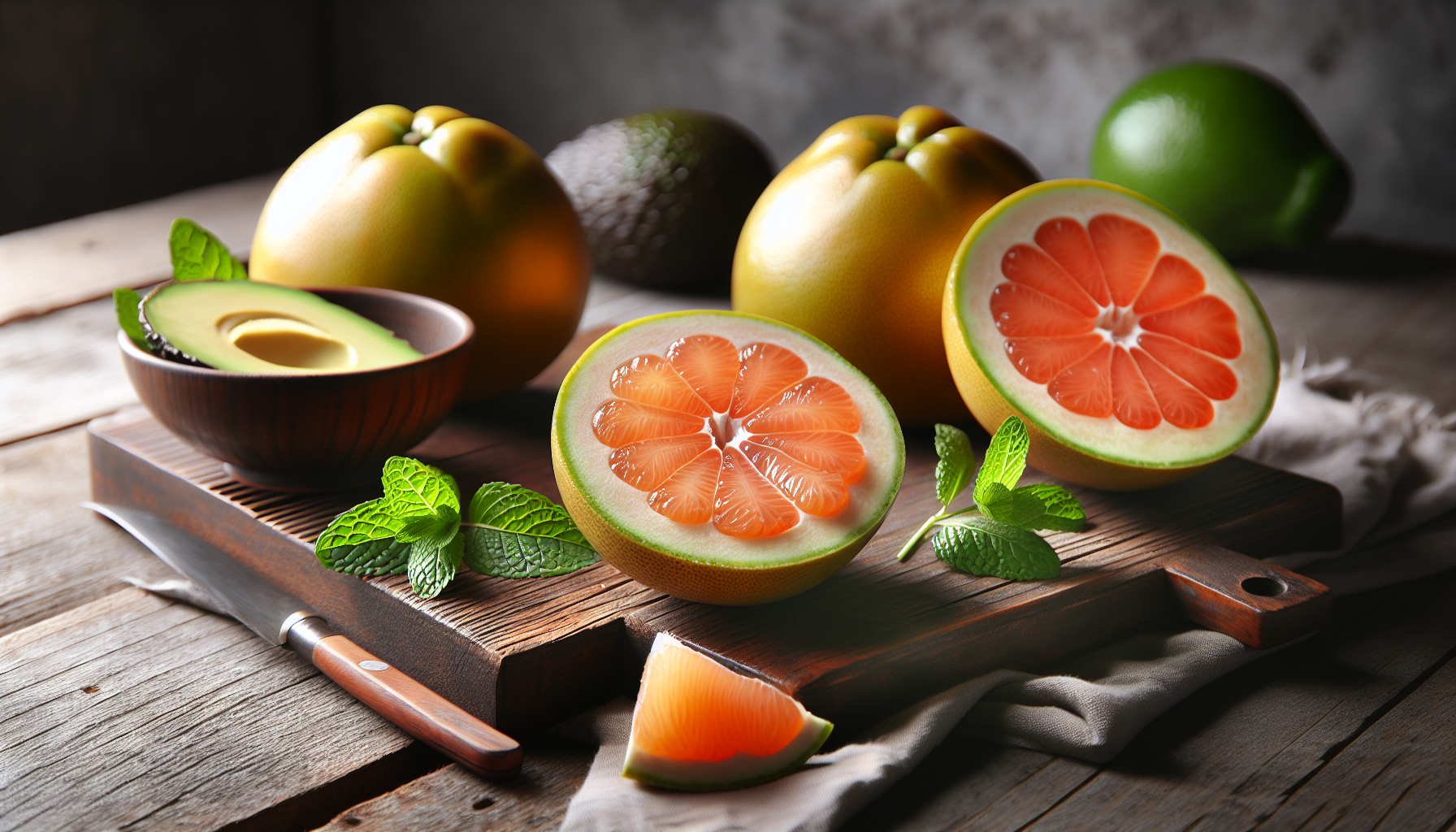 Pomelos à l'avocat