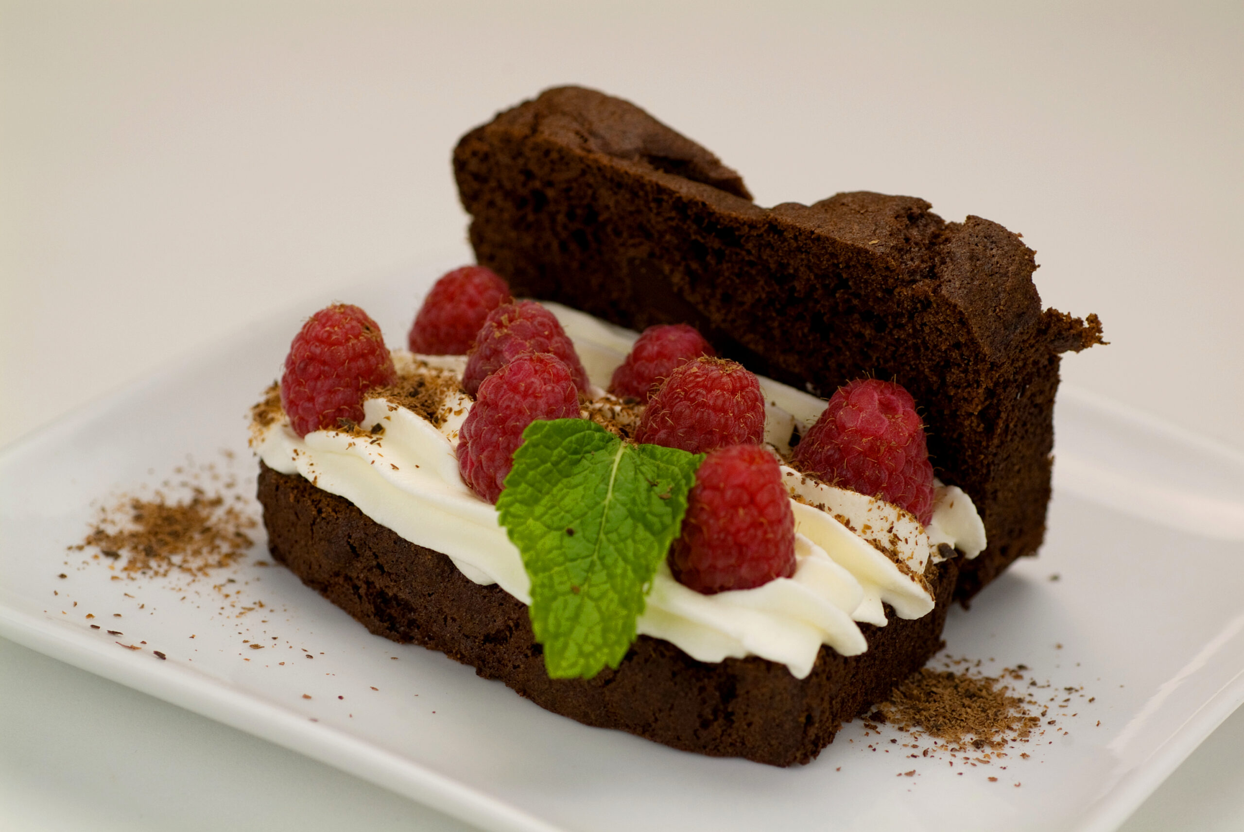 Gâteau choco-framboise