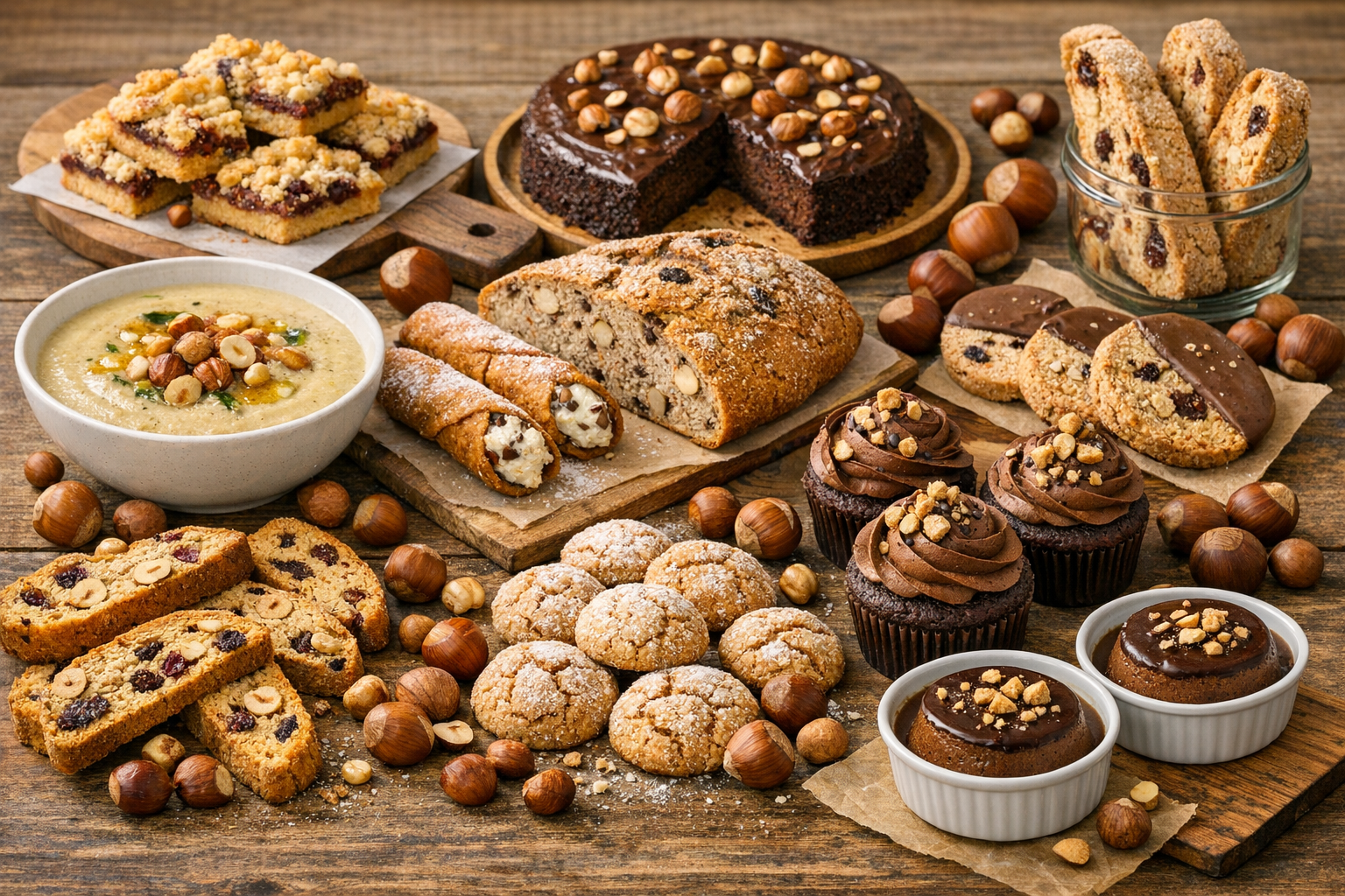 Recettes diversifiées aux noisettes