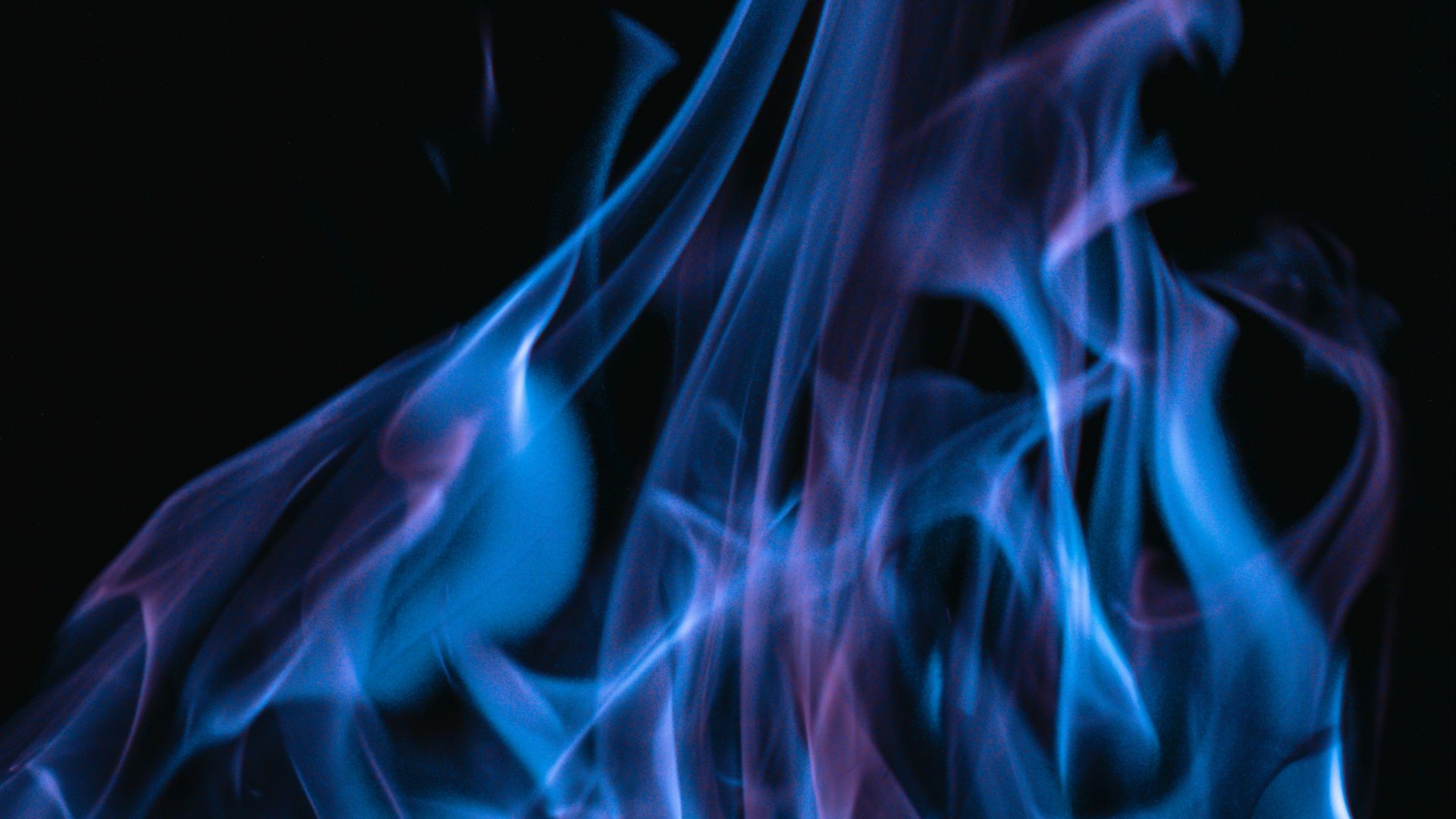 14. Blue Flame Nails