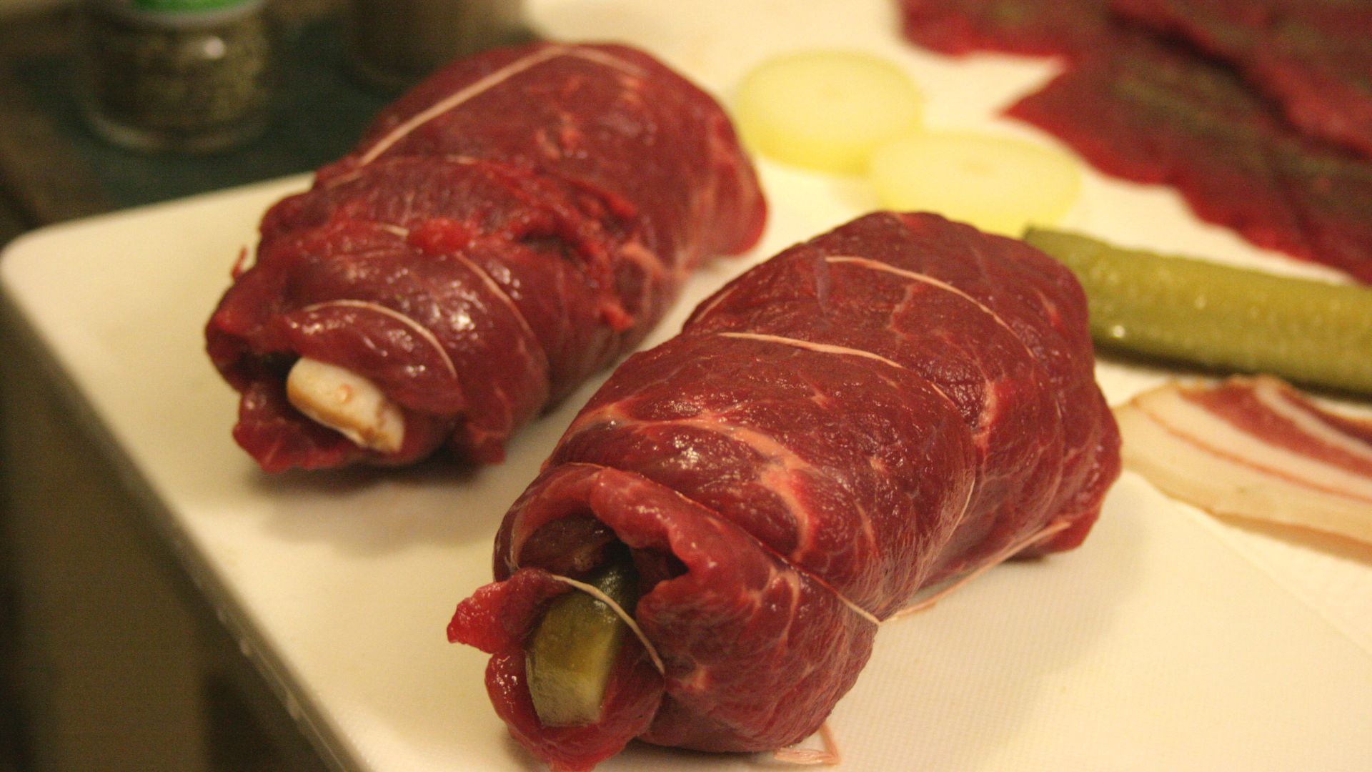14. Rouleaux de bœuf au chou rouge