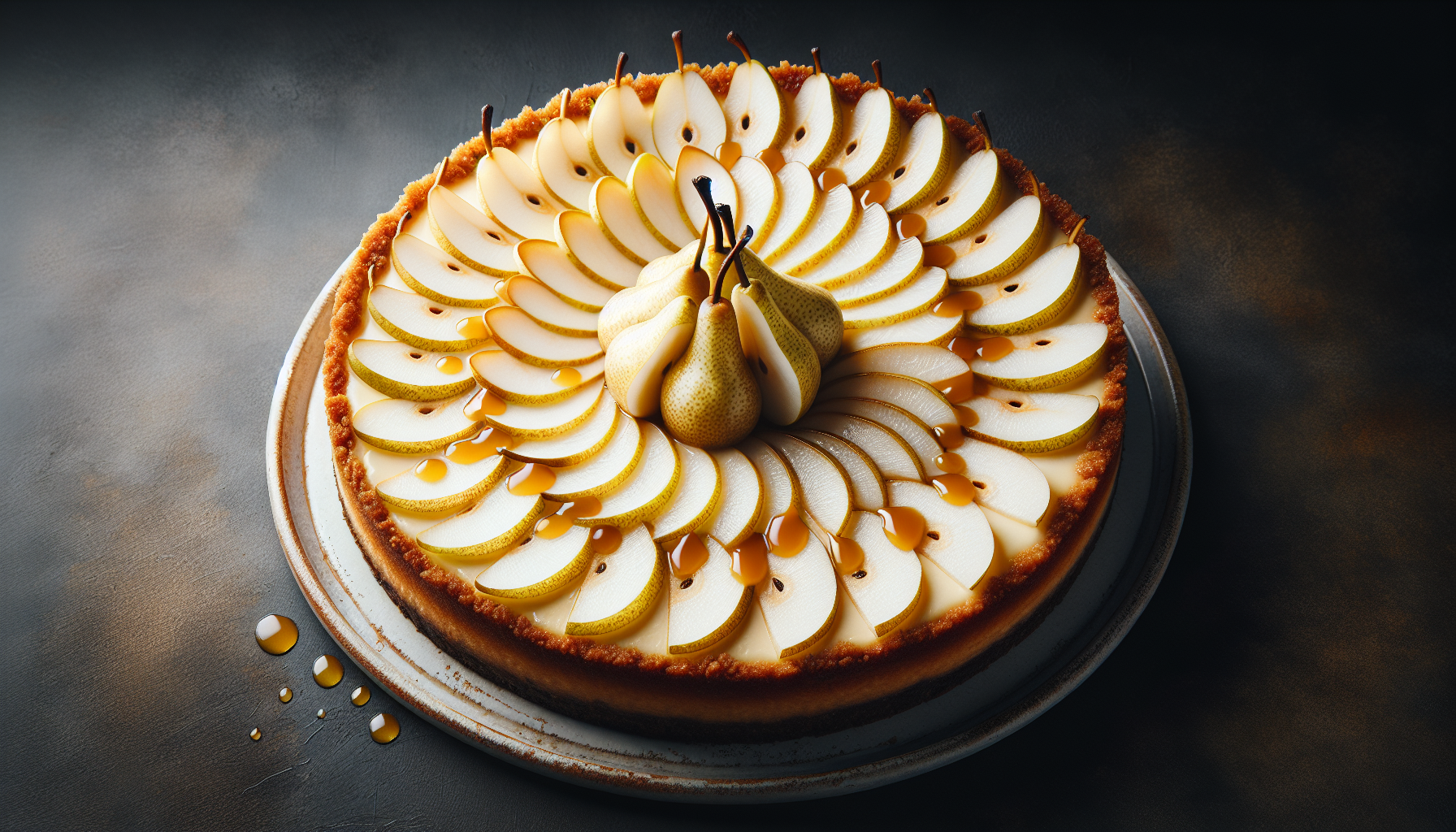 Cheesecake aux poires
