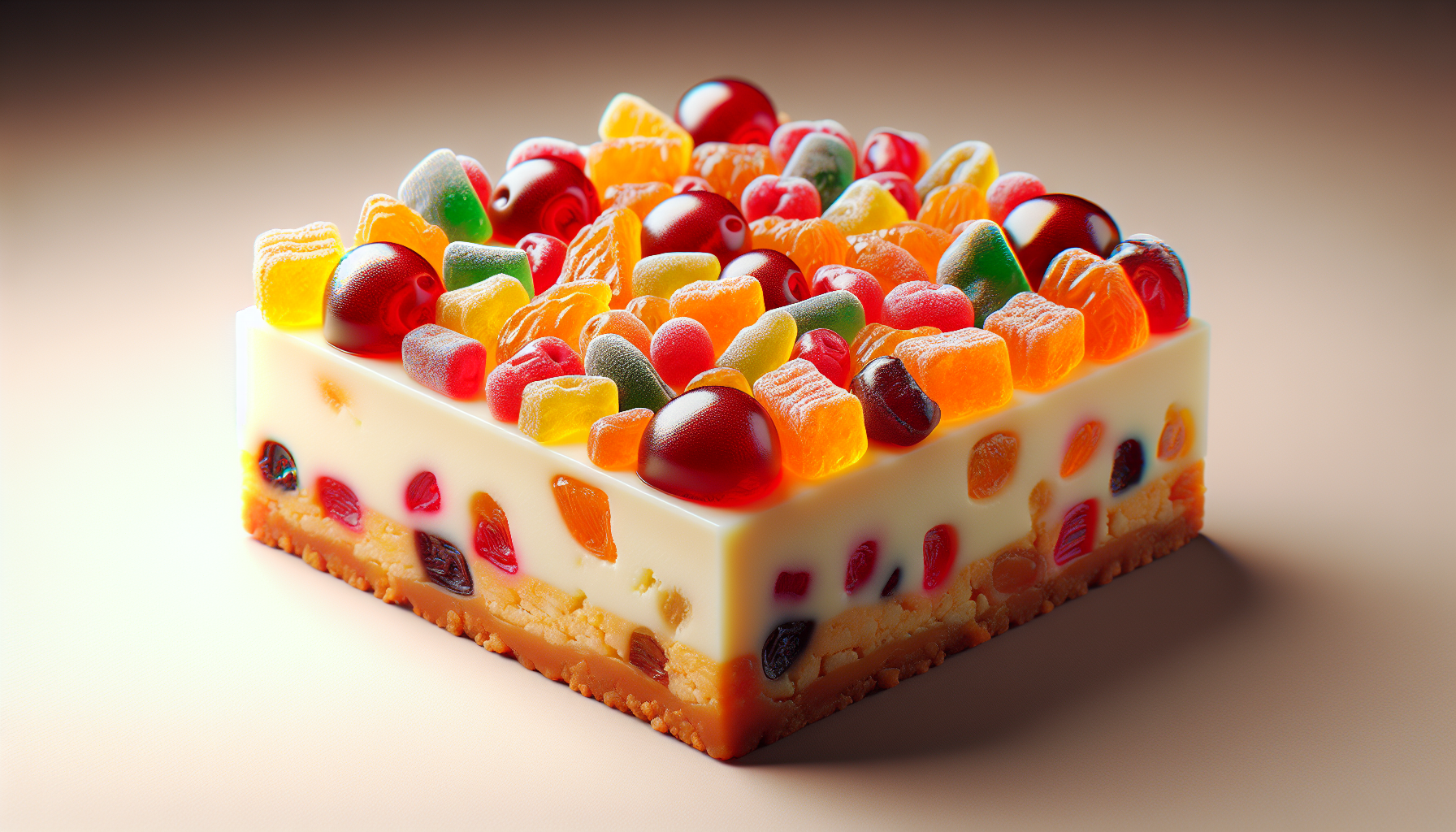 Barre cheesecake fruits confits