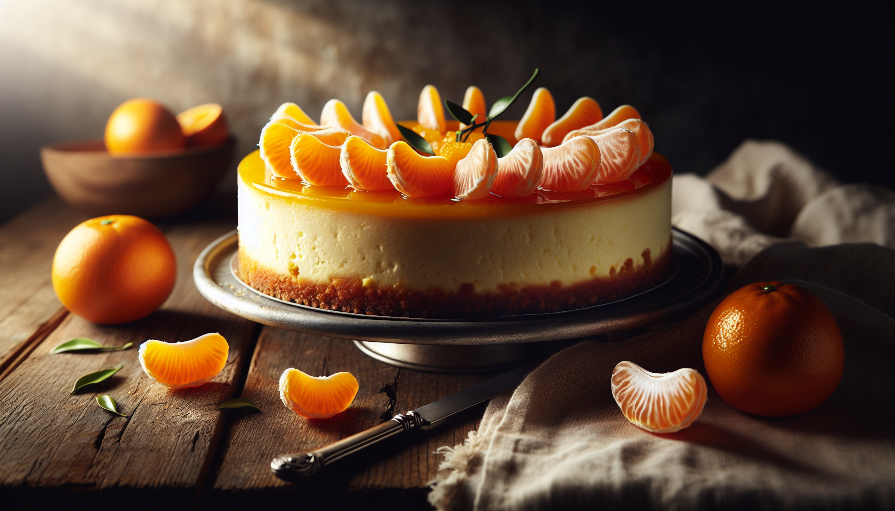 Gâteau au fromage aux clémentines